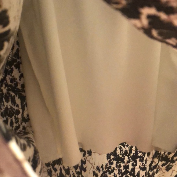 Cream/black high-low dress - Picture 5 of 5